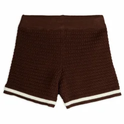 Outlet Mini Rodini Short Crochet Coton Bio | Marron