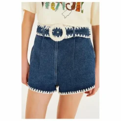 New Short Crochet Denim | Femme Jupes, Shorts