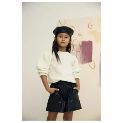 the new society Short Cuir Recyclé ||Enfant Jupes, Shorts|Jupes, Shorts