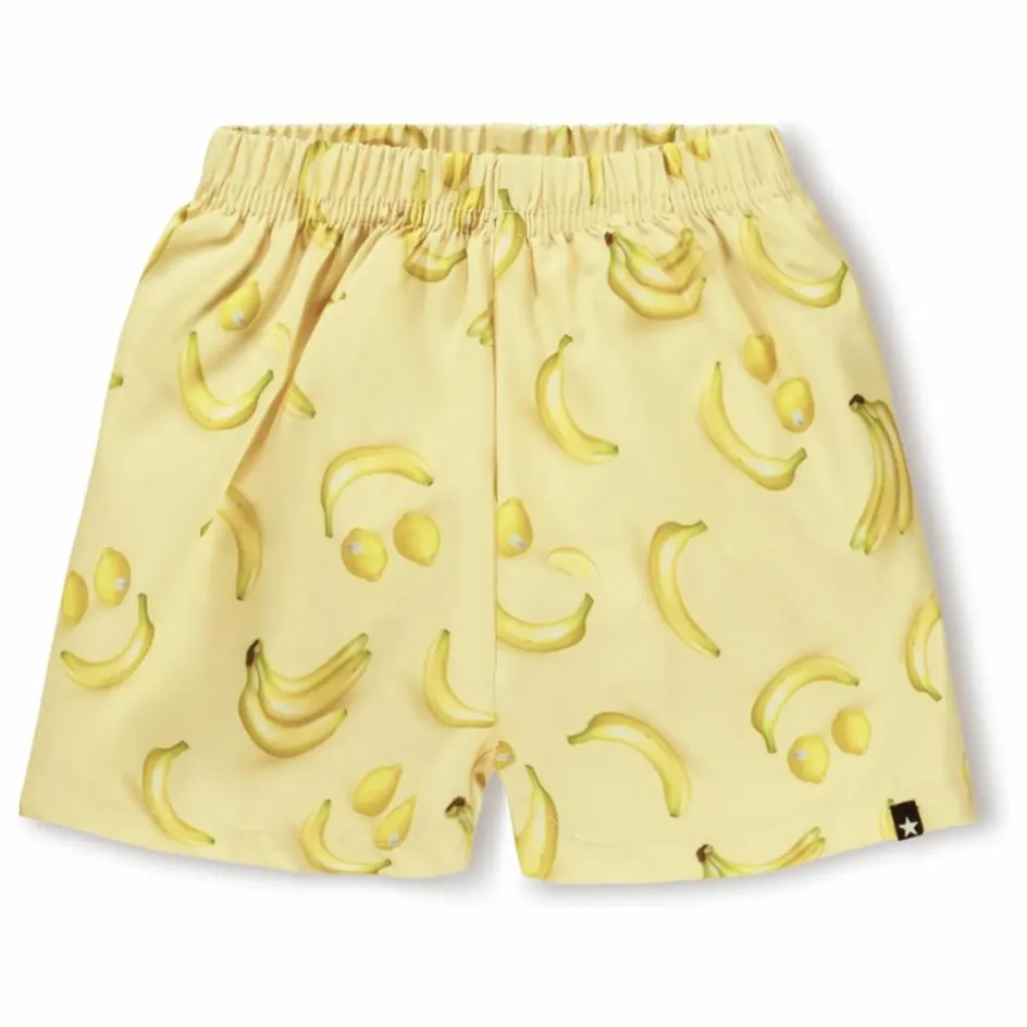 New Molo Short de Bain Newton Bananes Fibres Recyclées | Jaune