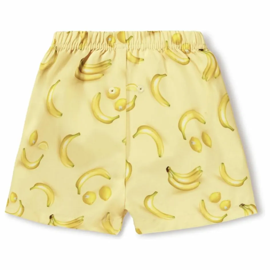 New Molo Short de Bain Newton Bananes Fibres Recyclées | Jaune