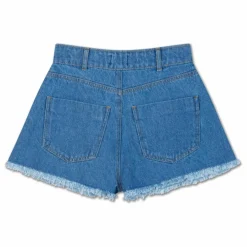 Discount Repose AMS Short Denim Coton Bio | Bleu jean