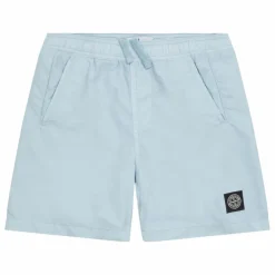 Outlet Stone Island Short Logo | Bleu Clair