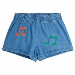 Hot Mini Rodini Short Notes Denim | Bleu