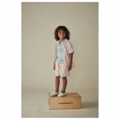 Hot Coco au Lait Short Vintage Coton Bio | Rose