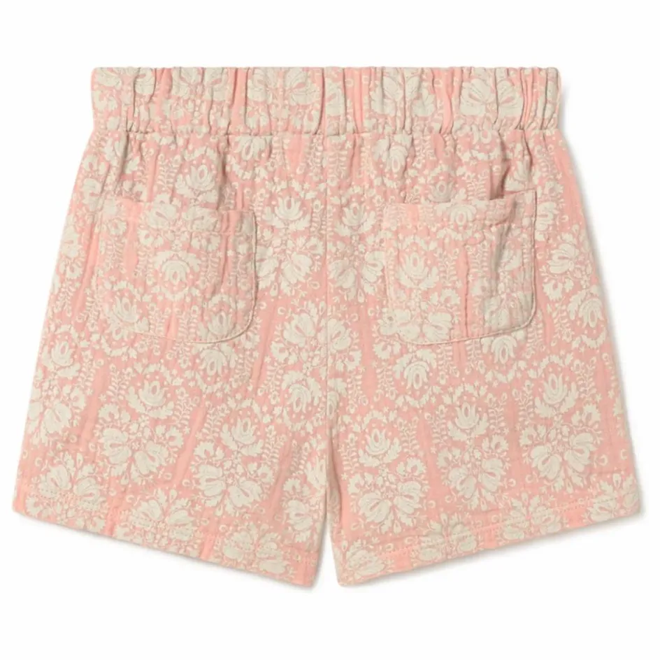 Hot Coco au Lait Short Vintage Coton Bio | Rose