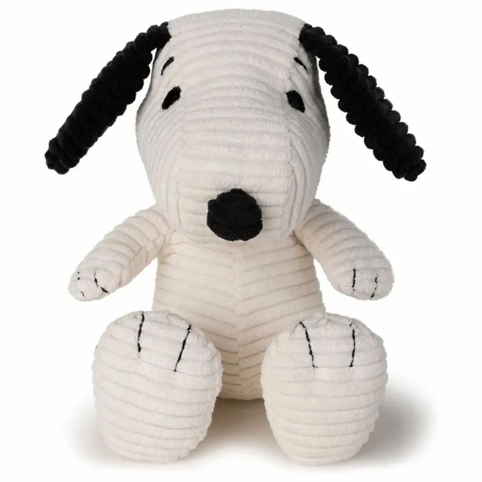 Clearance Bon Ton Toys SNOOPY - Peluche Snoopy en velours côtelé Ecru