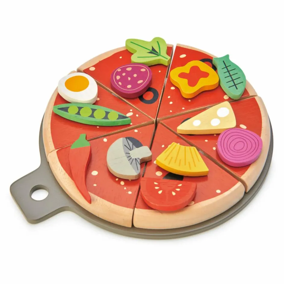 Tender Leaf Toys Soirée Pizza en bois| Cuisines, Marchandes