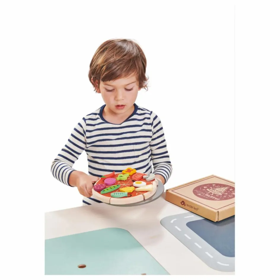Tender Leaf Toys Soirée Pizza en bois| Cuisines, Marchandes
