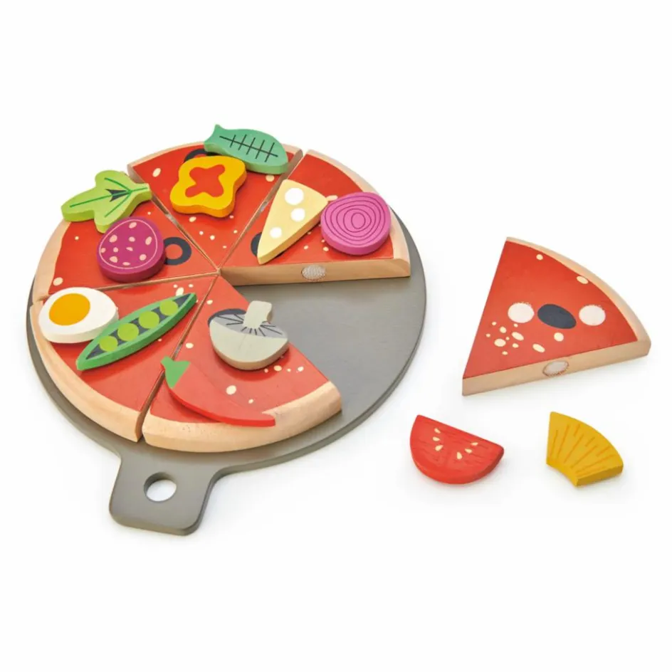 Tender Leaf Toys Soirée Pizza en bois| Cuisines, Marchandes