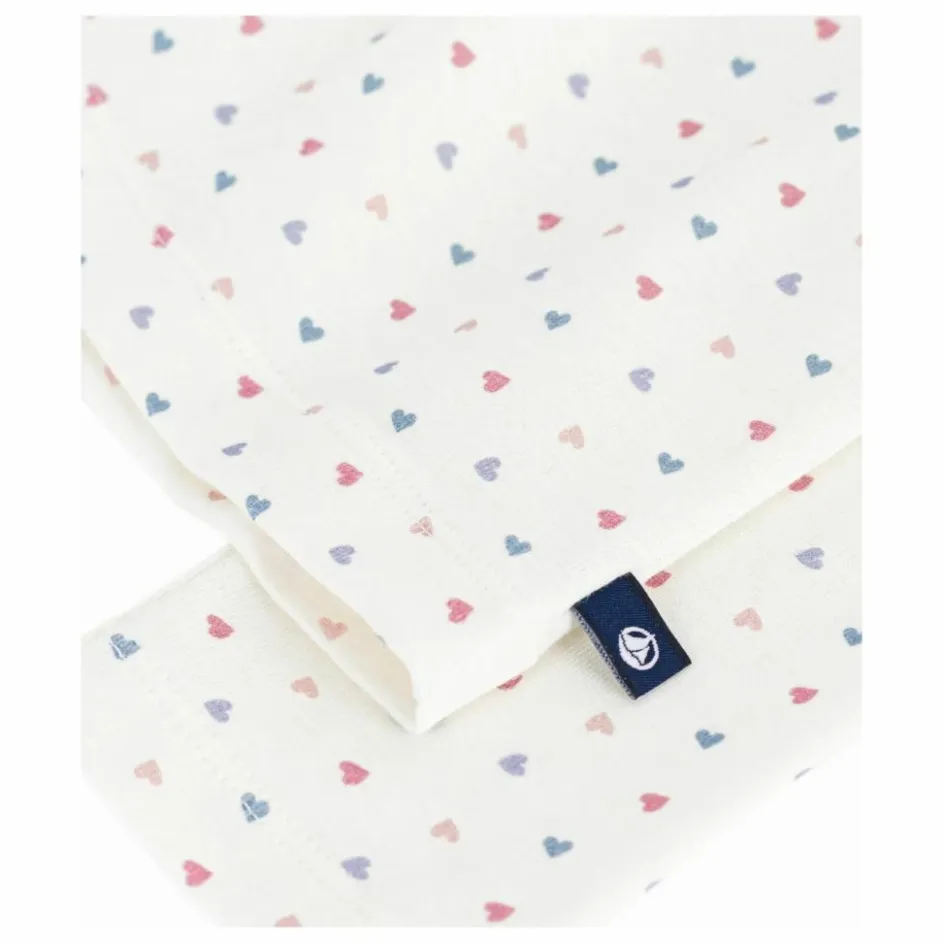 Online Petit Bateau Sous-Pull Cœurs Coton Bio | Ecru