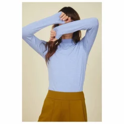 New Sous-Pull Femme Manches Longues en Modal | Femme Tee-Shirts, Polos