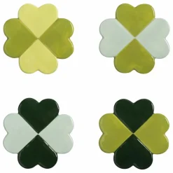 &Klevering Art De La Table*Sous-verres Lucky Clover - Set de 4 |
