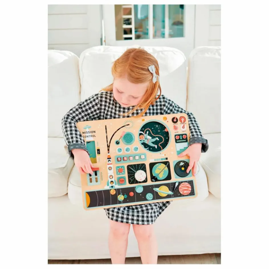 Best Tender Leaf Toys Station Spatiale en bois Multicolore