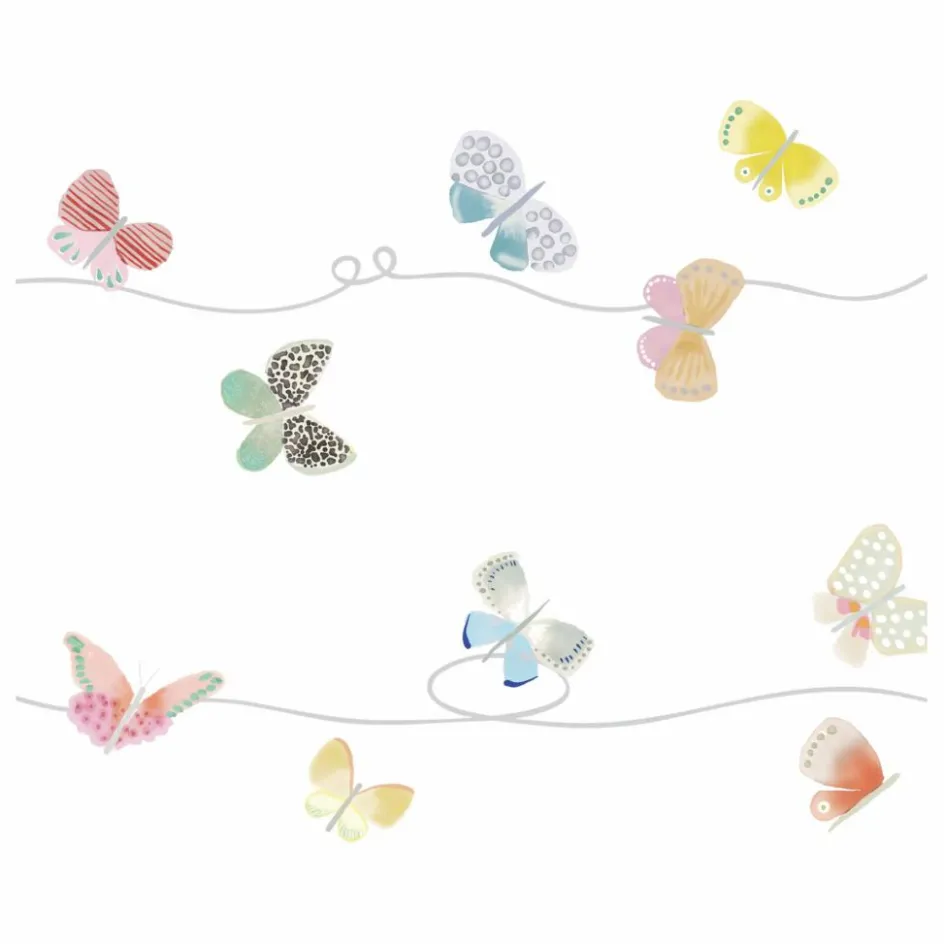 MIMI'lou Sticker Frise Papillons|Enfant Décoration Murale|Déco Murale Enfant