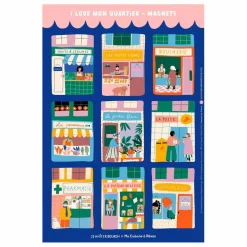 Ma Cabane à rêves Stickers magnétiques Mon Quartier| Jeux Éducatifs