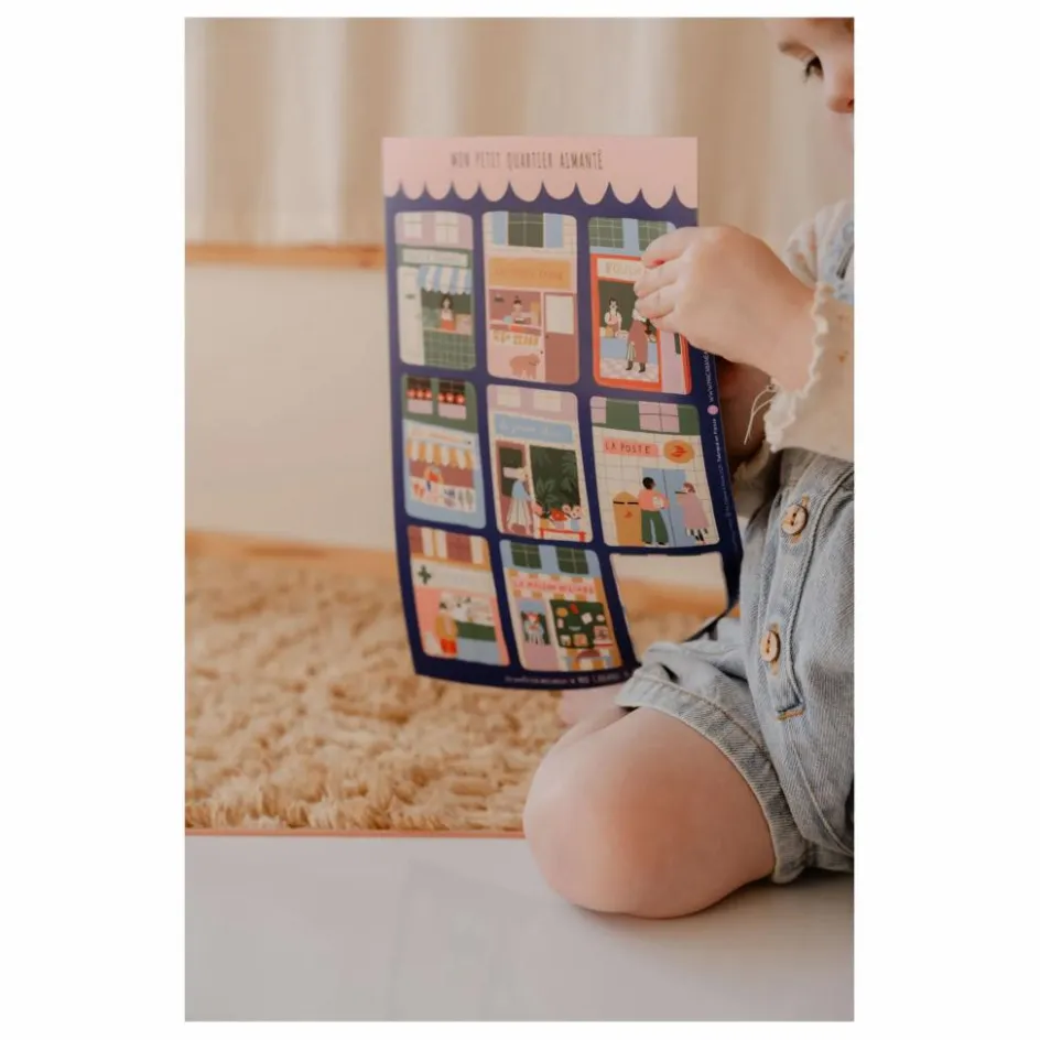 Ma Cabane à rêves Stickers magnétiques Mon Quartier| Jeux Éducatifs