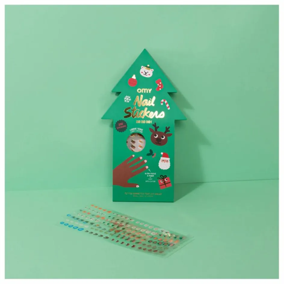 Omy Stickers pour ongles - Ho ho ho|Enfant Maquillage Enfant|Accessoires