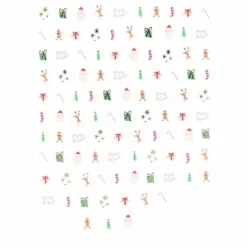 Clearance Meri Meri Stickers pour ongles Noël Multicolore