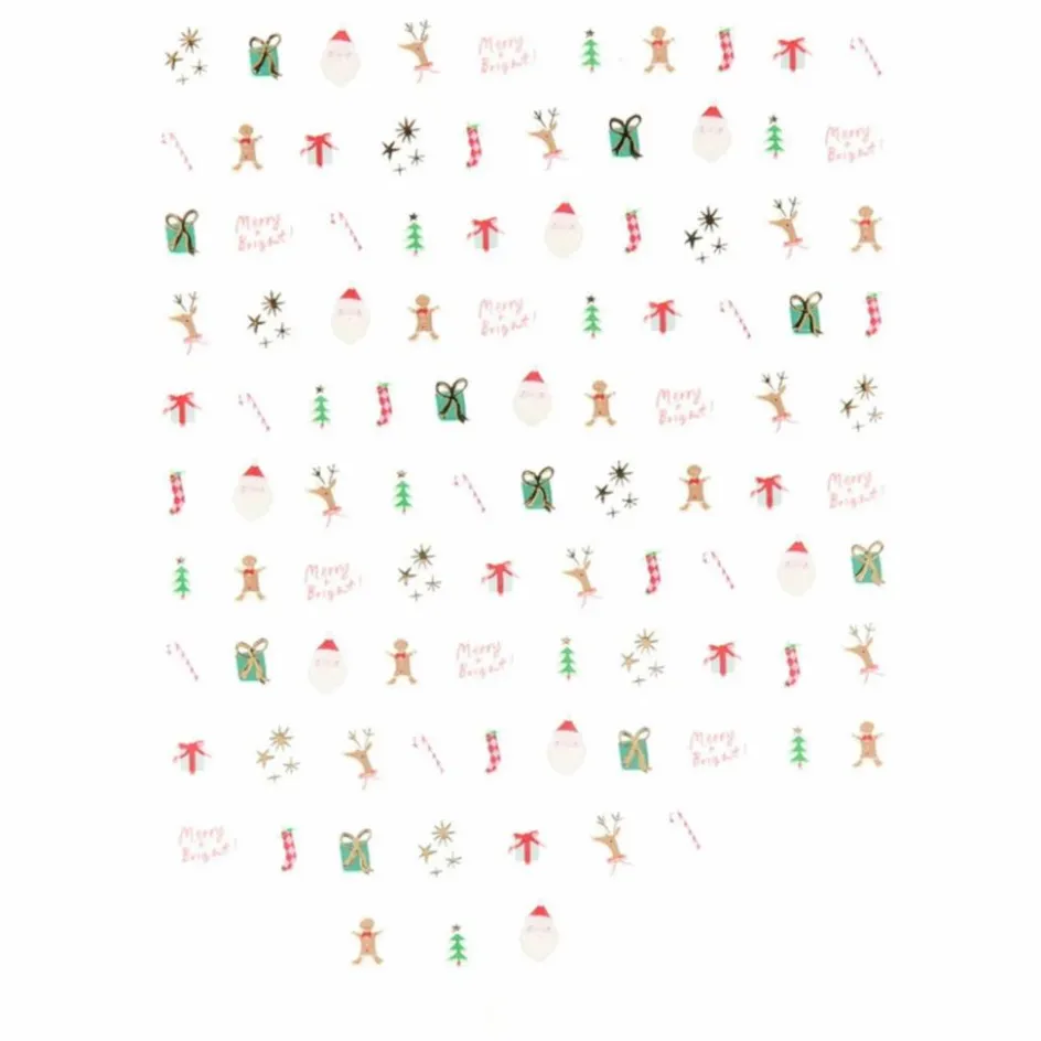 Clearance Meri Meri Stickers pour ongles Noël Multicolore