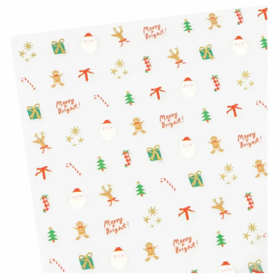 Clearance Meri Meri Stickers pour ongles Noël Multicolore