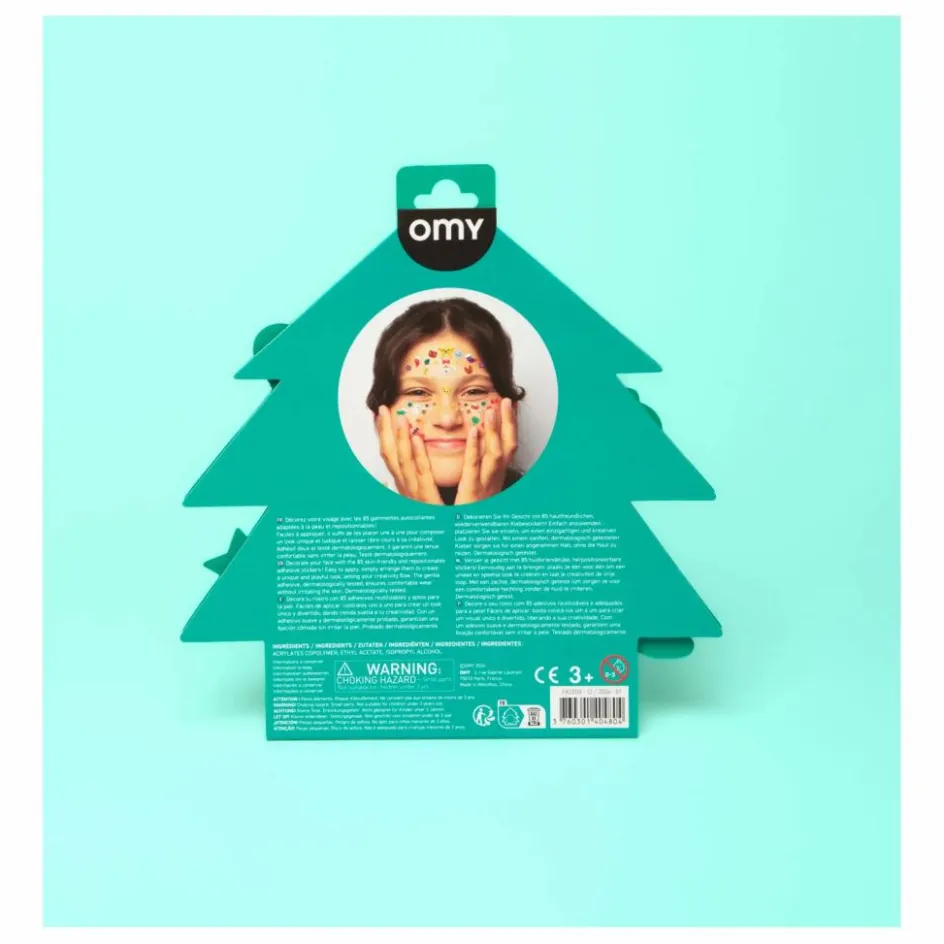 New Omy Stickers pour visage Magic Tree Multicolore