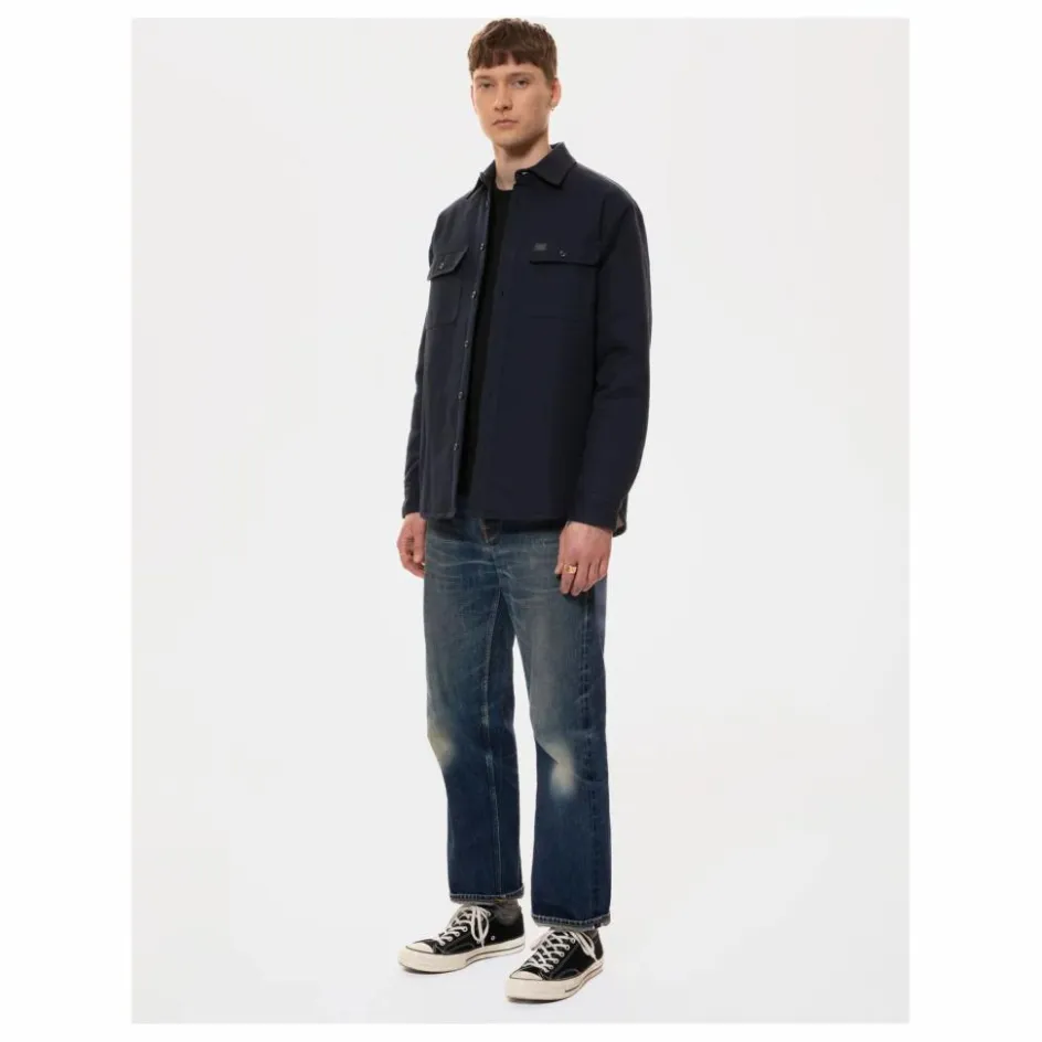 Online Nudie Jeans Surchemise Glenn Padded | Bleu foncé