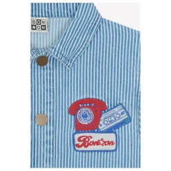 Online Bonton Surchemise Nineties Rayée | Bleu