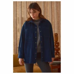 Sur-Chemise Paola Velours Côtelé - Collection Femme | Femme Blouses, Chemises