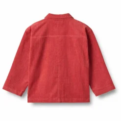 Clearance Wheat Surchemise Sage Velours Côtelé Coton Bio | Rouge