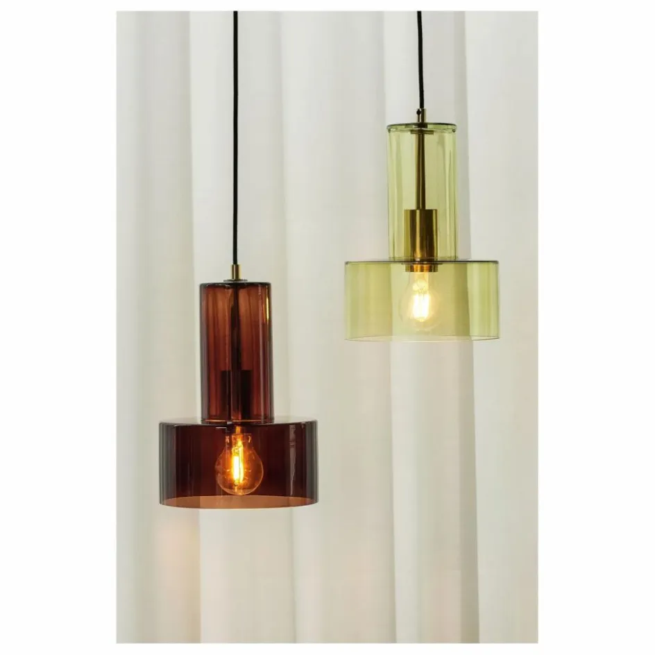 Hübsch Suspension en verre Ripple || Luminaires