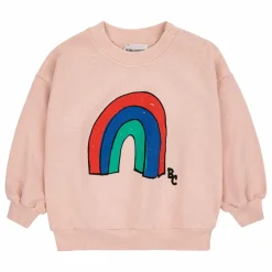 Clearance Bobo Choses Sweat Arc-en-Ciel | Rose pâle
