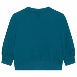 SMALLABLE BASICS Sweat Boxy Fille Molleton Bio | Vert canard