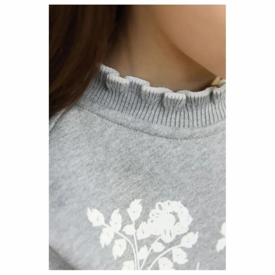 Discount Tartine et Chocolat Sweat Brodé | Gris