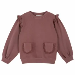 Discount Emile et Ida Sweat Broderie Anglaise Coton Bio | Violine