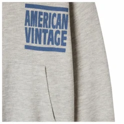 Clearance American Vintage Sweat Capuche Zofbay | Gris chiné
