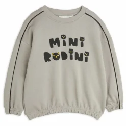 Discount Mini Rodini Sweat Chat Coton Bio | Gris
