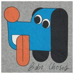 Sale Bobo Choses Sweat Chien Coton Bio | Gris chiné