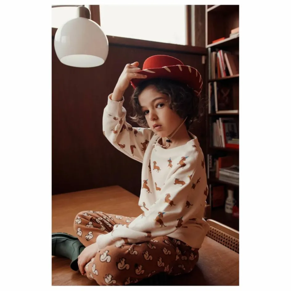 Sale Emile et Ida Sweat Chiens Coton Bio | Ecru