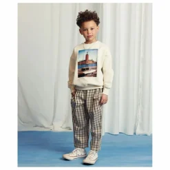 Sale Mini Rodini Sweat City Hall Coton Bio | Ecru