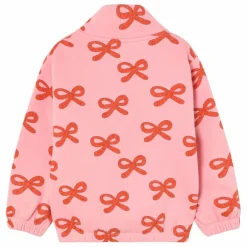 Sale Tinycottons Sweat Col Montant Nœuds Coton Bio | Rose