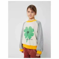Bobo Choses Sweat Colorblock Trèfle Coton Bio ||Enfant Sweats|Sweats