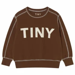 Online Tinycottons Sweat Contrasté Tiny Coton Bio | Marron
