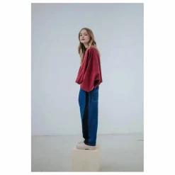 Outlet Repose AMS Sweat Crop Top City Coton Bio | Bordeaux
