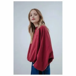 Outlet Repose AMS Sweat Crop Top City Coton Bio | Bordeaux