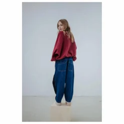 Outlet Repose AMS Sweat Crop Top City Coton Bio | Bordeaux