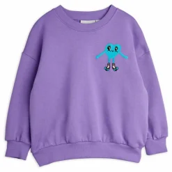 Discount Mini Rodini Sweat Cœur Coton Bio | Violet