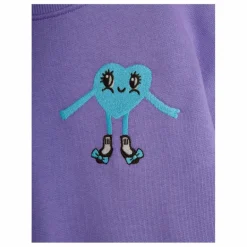 Discount Mini Rodini Sweat Cœur Coton Bio | Violet