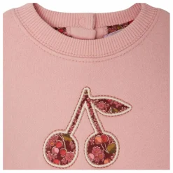 New Bonpoint Sweat Dahlia Molleton Coton Bio | Rose bonbon