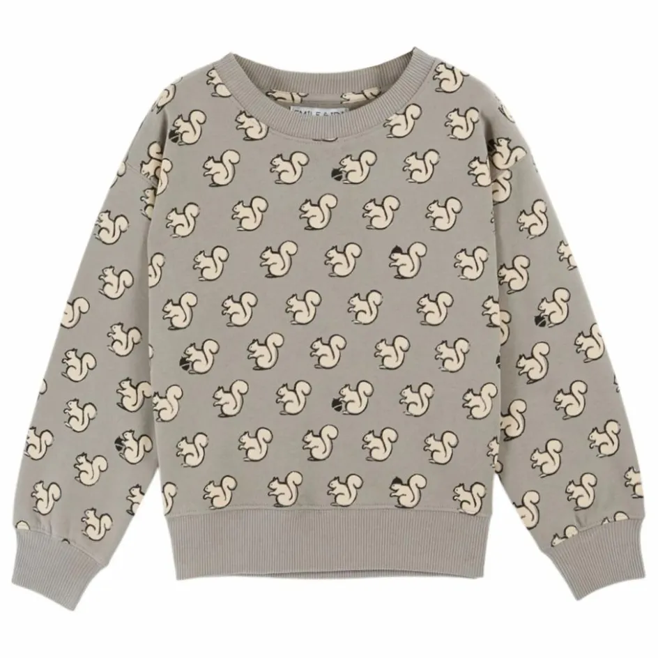 Emile et Ida Sweat Ecureuils Coton Bio ||Enfant Sweats